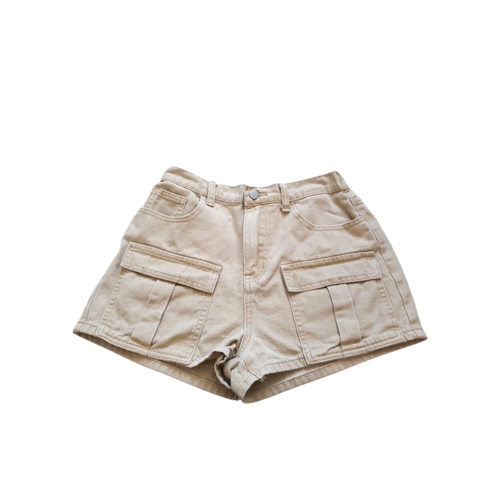 ☕ Shein Teen Beige Cargo Shorts